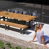 Banc de jardin en bois SOPHIE YASMANI 300 HARTMAN