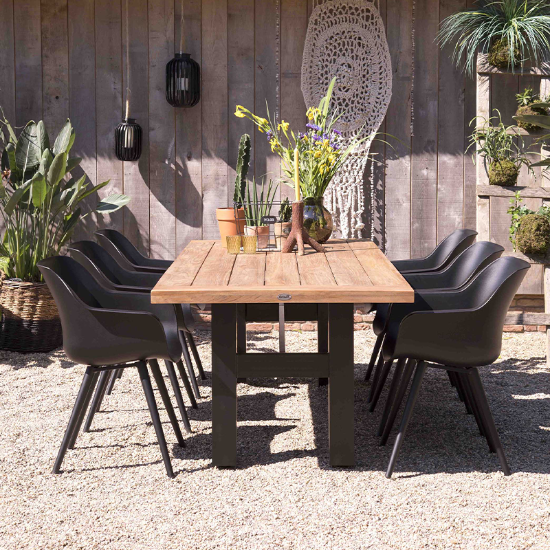 Inspiration table de jardin en bois SOPHIE YASMANI 300 HARTMAN