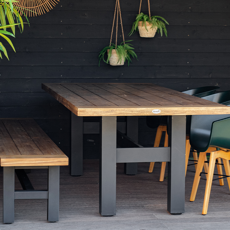 table de jardin en bois SOPHIE YASMANI 240 HARTMAN