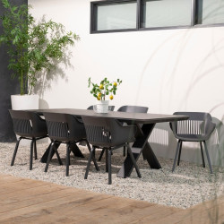 Inspiration chaises de jardin noires JILL ELEMENT ARMCHAIR