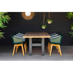 Inspiration chaises de jardin AMALIA EUCALYPTUS de couleur vertes