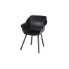 Chaise de jardin noire en résine SOPHIE ELEMENT ARMCHAIR