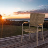 Chaise de jardin en rattan et teck SINTRA - HARTMAN