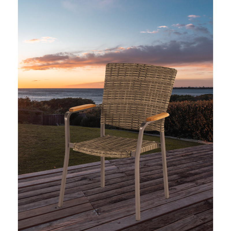 Fauteuil de jardin en rattan SINTRA HARTMAN