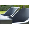 Lot de deux chaises en résine SOPHIE STUDIO ARMCHAIR - HARTMAN - anthracite