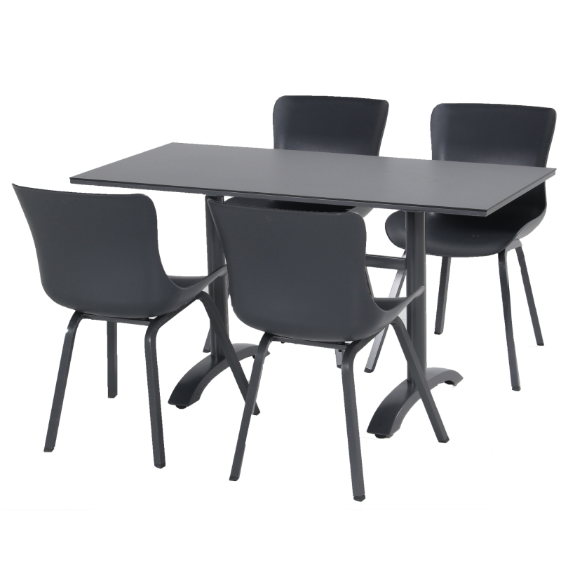 Table SOPHIE Bistro HPL 138 Flip + 4 Chaises SOPHIE Element Dining